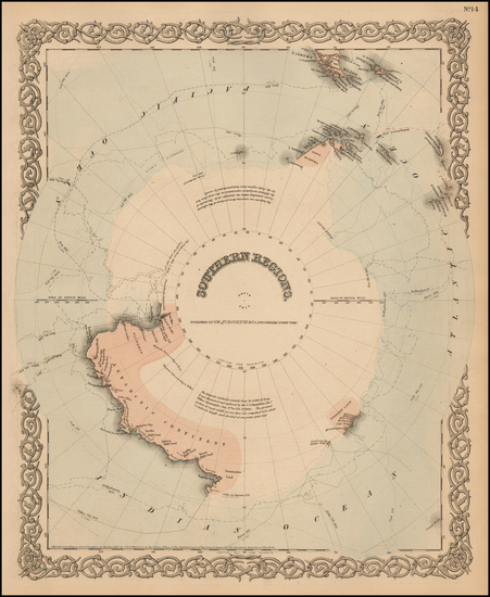 41-Polar Maps Map By G.W.  & C.B. Colton