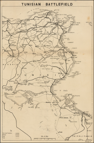 50-North Africa Map By C. P. D.