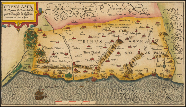 83-Holy Land Map By Christian van Adrichom