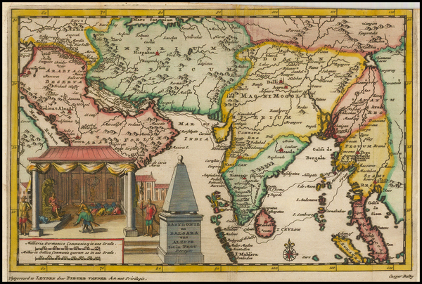 78-Southeast Asia, Other Islands and Central Asia & Caucasus Map By Pieter van der Aa