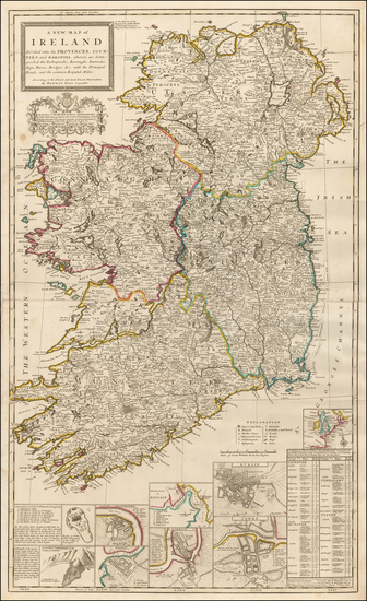 58-Ireland Map By Herman Moll