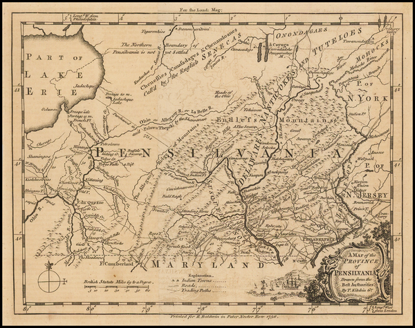 78-Mid-Atlantic and Pennsylvania Map By Thomas Kitchin