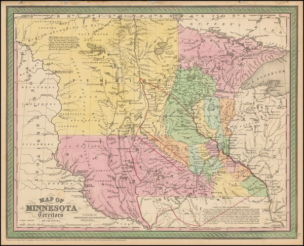 24-Midwest, Minnesota, Plains and North Dakota Map By Cowperthwait, Desilver & Butler