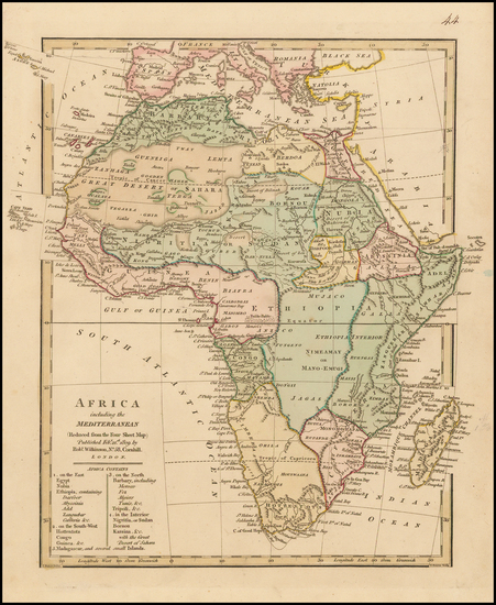 77-Africa Map By Robert Wilkinson