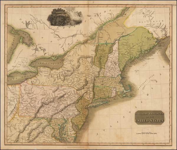 26-New England, New York State and Mid-Atlantic Map By John Thomson