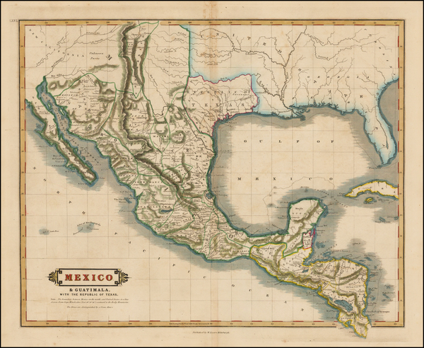 96-Texas, Plains, Southwest, Rocky Mountains and Mexico Map By William Home Lizars