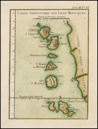 21-Southeast Asia and Indonesia Map By Jacques Nicolas Bellin