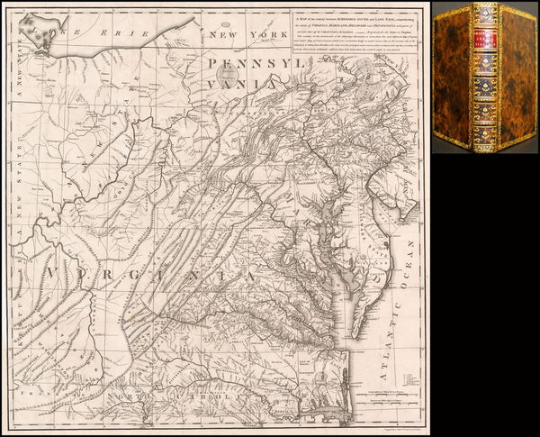 67-Mid-Atlantic, South and Southeast Map By Thomas Jefferson