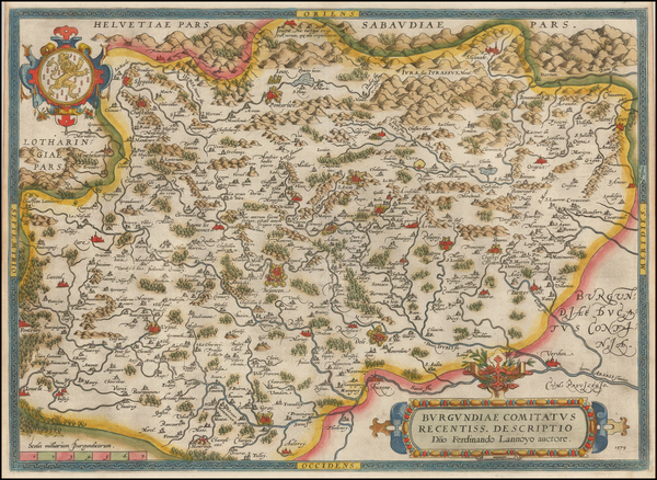 84-France Map By Abraham Ortelius