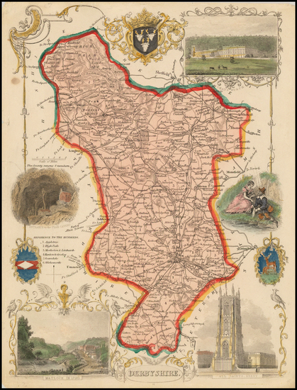 21-British Isles and British Counties Map By Thomas Moule