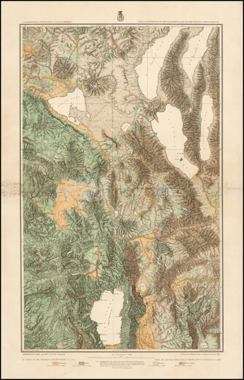 84-Southwest, Nevada and California Map By George M. Wheeler