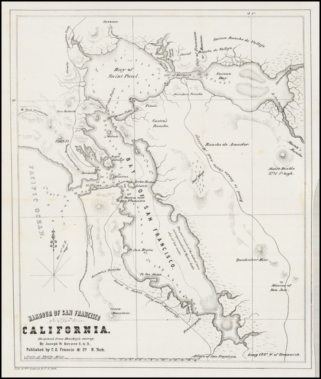 40-California and San Francisco & Bay Area Map By Joseph W. Revere