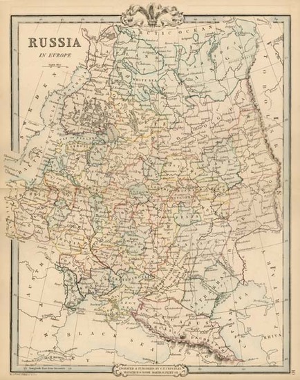 20-Europe and Russia Map By G.F. Cruchley