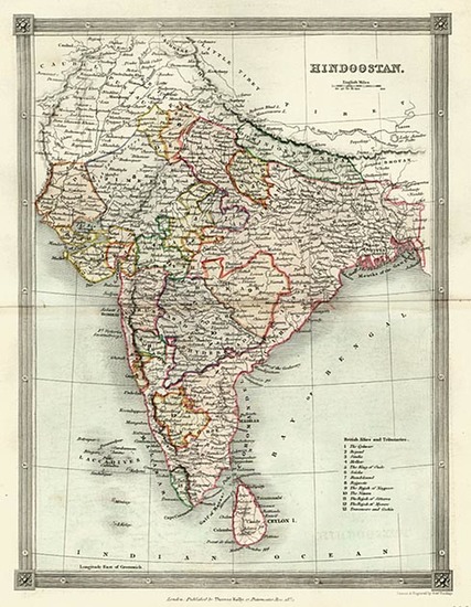 39-Asia, India and Central Asia & Caucasus Map By Thomas Kelly