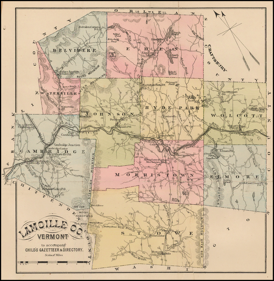 23-New England and Vermont Map By Hamilton Child