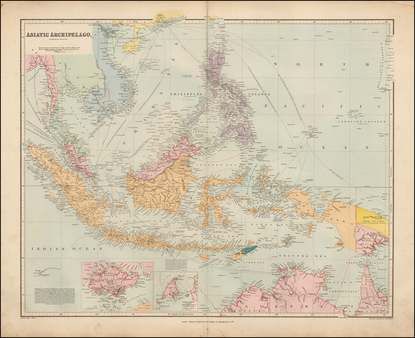 72-Southeast Asia, Philippines and Other Islands Map By Edward Stanford