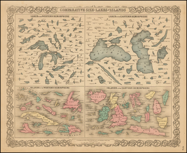 26-Midwest and Curiosities Map By Joseph Hutchins Colton