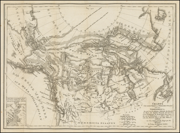 7-Polar Maps, Alaska and Canada Map By Weimar Geographische Institut