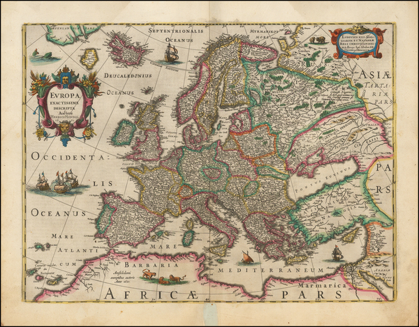 25-Europe Map By Henricus Hondius