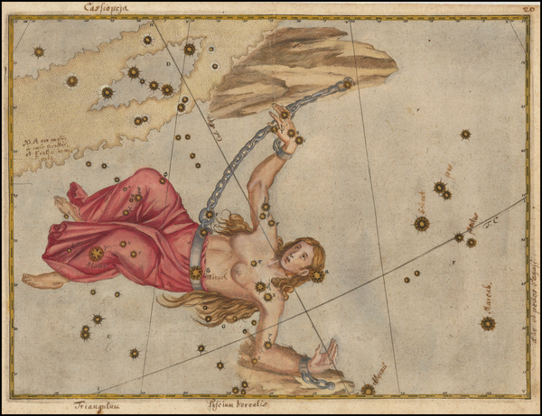 42-Celestial Maps Map By Johann Bayer