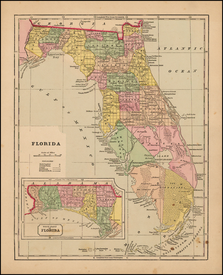 23-Florida Map By Sidney Morse  &  Samuel Breese