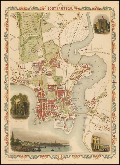 47-British Isles and British Counties Map By John Tallis