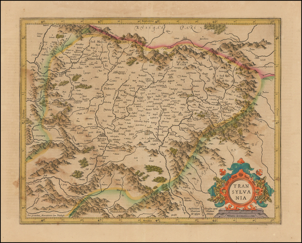 62-Romania Map By Henricus Hondius