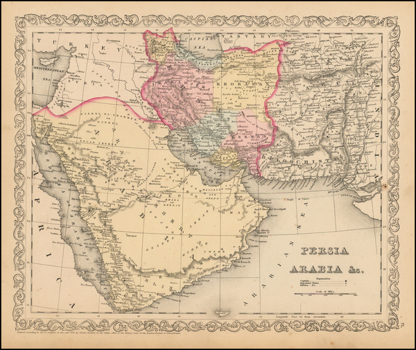 56-Central Asia & Caucasus and Middle East Map By Charles Desilver