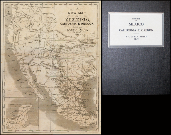 90-Texas, Plains, Southwest, Rocky Mountains and California Map By J.A. James & Co.