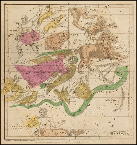 98-Celestial Maps Map By Elijah J. Burritt