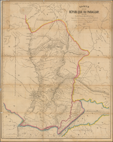 94-South America Map By Alfred M. du Gray