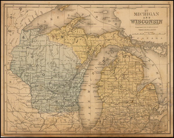 19-Midwest, Michigan and Wisconsin Map By Andrew McNally