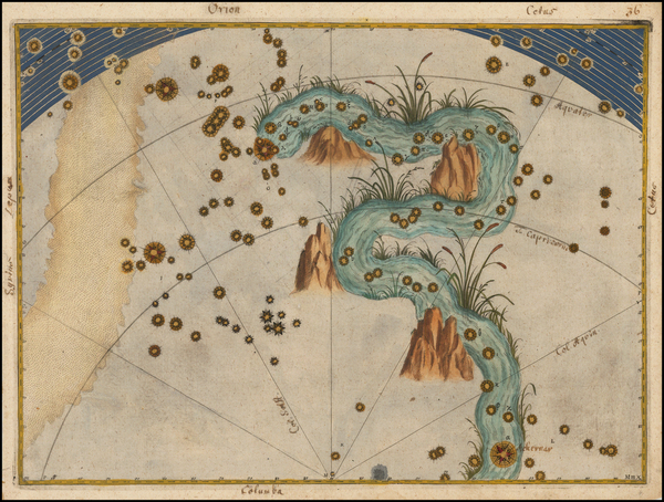 60-Celestial Maps Map By Johann Bayer