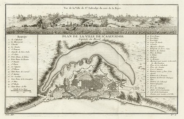 59-South America Map By Jacques Nicolas Bellin