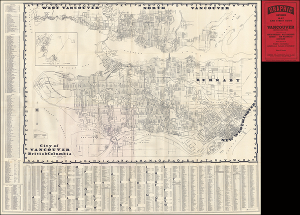 56-Canada and British Columbia Map By Graphic Publishers 