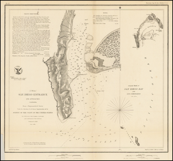 100-San Diego Map By U.S. Coast Survey