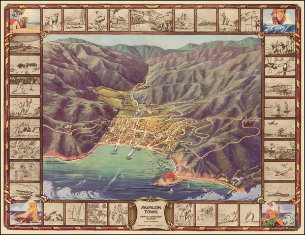 32-California Map By L.C.B. Co.