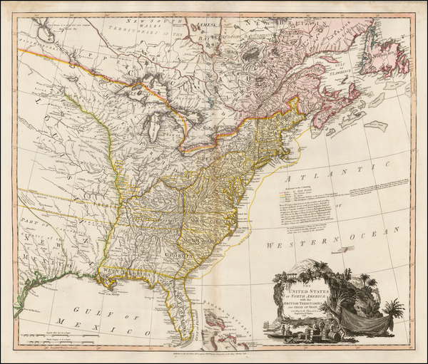 18-United States, Southeast, Midwest and Plains Map By William Faden