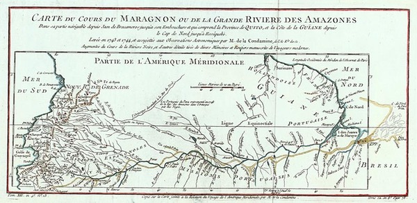 26-South America Map By Jacques Nicolas Bellin