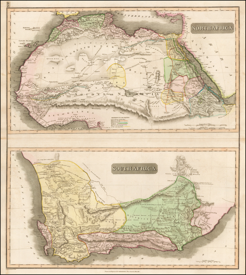 26-North Africa and South Africa Map By John Thomson