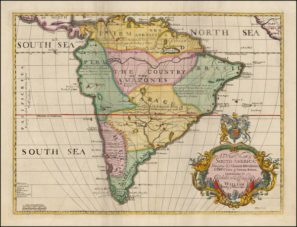 66-South America Map By Edward Wells