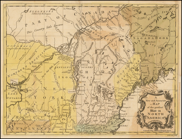 66-United States, New England, Maine and Canada Map By Universal Magazine