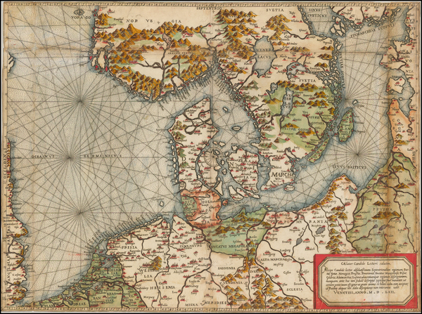 41-Netherlands, Baltic Countries, Scandinavia and Norddeutschland Map By Giovanni Francesco Camoci