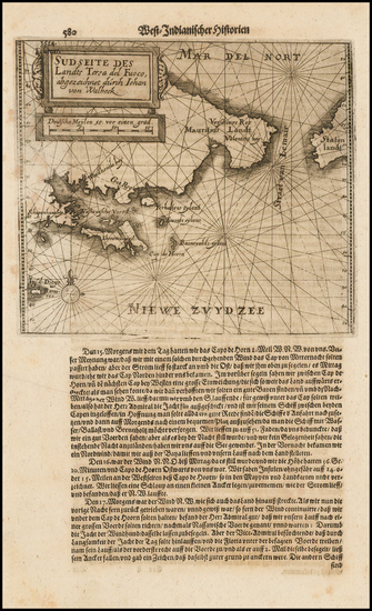 6-Argentina and Chile Map By Theodor De Bry