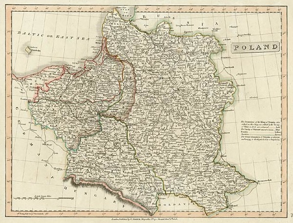 58-Europe, Poland and Baltic Countries Map By Charles Smith