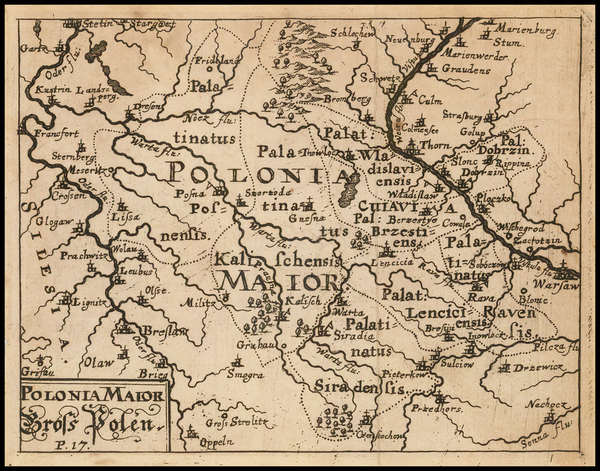 25-Poland Map By Jacob Sandrart