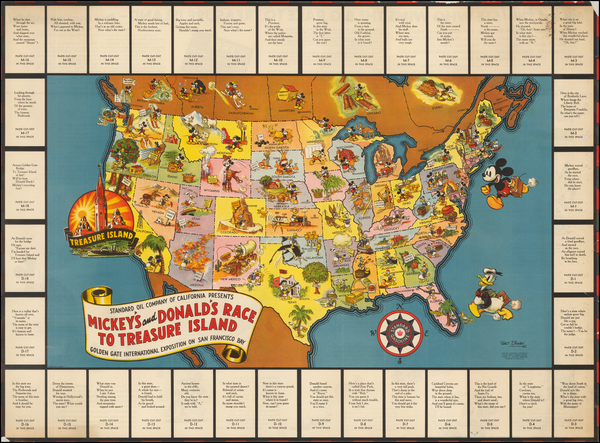 29-United States Map By Walt Disney