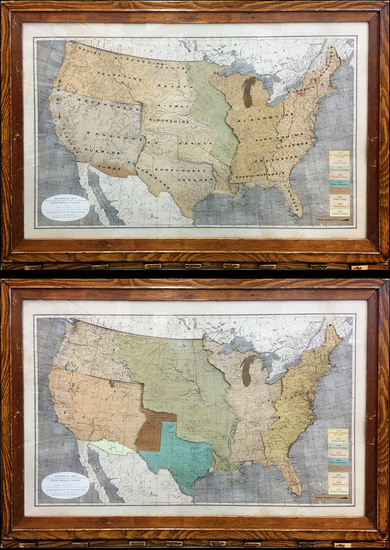 5-United States Map By James Merritt Ives
