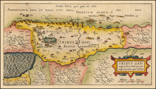 19-Holy Land Map By Christian van Adrichom