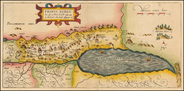 10-Holy Land Map By Christian van Adrichom